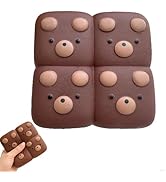 Bread Butter Squishy, Slow Rising Squeeze Toy for Kids Adult, 4.3inch Squeeze Bread Chocolate Bea...