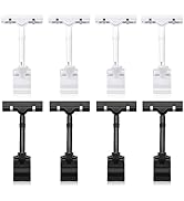 Mlici Sign Clips Merchandise Sign, Plastic Adjustable Clip Sign Holder Stand POP Clamp, 8 Pieces ...