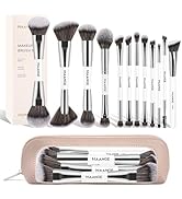 MAANGE Makeup Brush Set 23-In-12 Pcs Essential Foundation Makeup Brushes for Powder Concealers Ey...