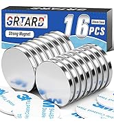 30 x 3 mm 8 KG Pull Super Strong Neodymium Disc Magnets, Magnets Strong with Double-Sided Adhesiv...