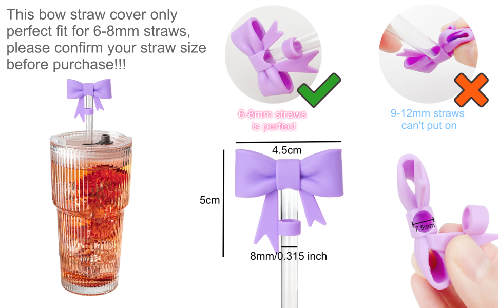 Bow Straw Covers