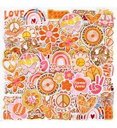 NICEVINLY Hippie Iron On Patches for Clothing: 72PCS Vintage Applique | 2 Sets of 36 Groovy Desig...