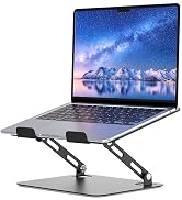 SOUNDANCE Laptop Stand for Desk, Portable Adjustable Laptop Riser, Ergonomic Design Computer Hold...