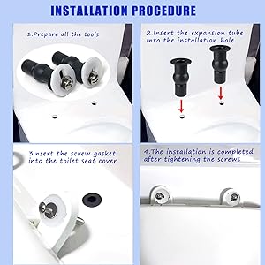 Universal Toilet Seat Bolts Kit