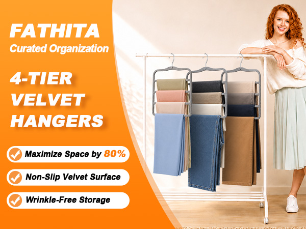 versatile velvet pants hangers for small closet space saving organization