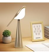 Xhope4u Cute Desk Lamp, Bird Lamp, 10 Level Brightness Nightstand Lamps, Desk Lamp for College Do...