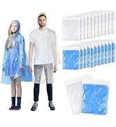 twoworld Disposable Rain Ponchos for Women Bulk,Emergency Ponchos Rain Adult for Women Travelling...