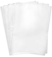Shoe Shrink Wrap,100 Pcs 12x17 Inches Clear PVC Heat Shrink Wrap Bags for Packagaing DVD/CD, Cand...
