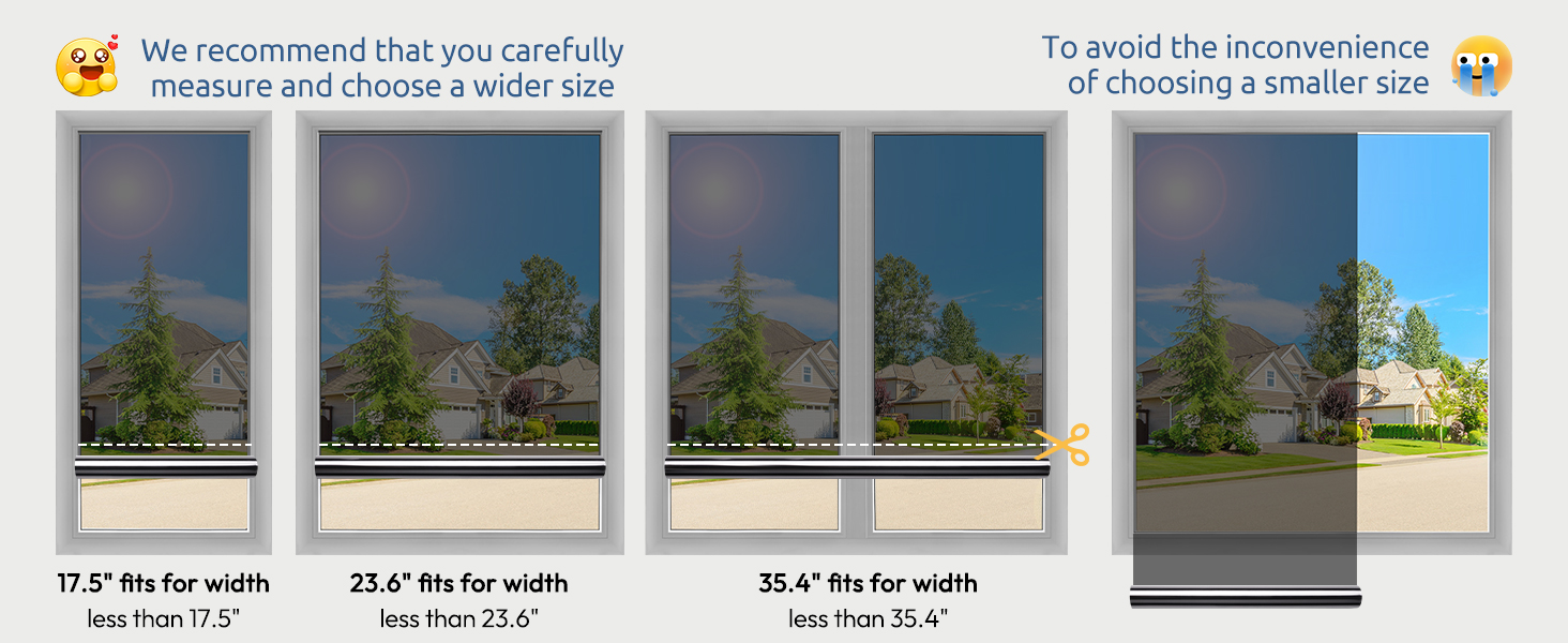 large window film 17.5 23.6 35.4inches