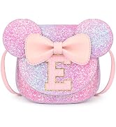 mibasies Toddler Purse Girl Gifts: Birthday Gifts for Girls 3-8 Mini Mouse Ears Bow Purse (Purple...