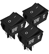 DaierTek DPST KCD4 Rocker Switch 40A 12V DC 4 Pin 2 Position Switch ON Off Toggle Switch 30A 250V...