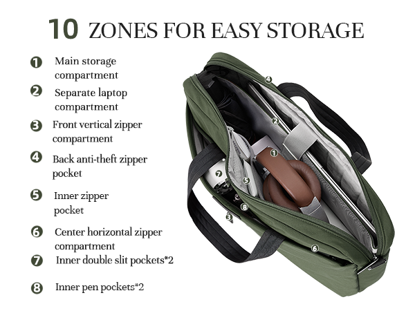 Timeet 17.3 Inch Laptop Bag for Men Women