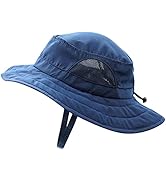 Connectyle Kids Sun Hat for Boys Girls Wide Brim Bucket Hat UPF 50+ Sun Protection Hat Breathable...
