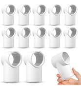EPHECH 3/4" Adjustable PVC Fittings 3 Way, 18PCS Furniture Grade PVC Pipe Connector, 3/4Inch Slip...