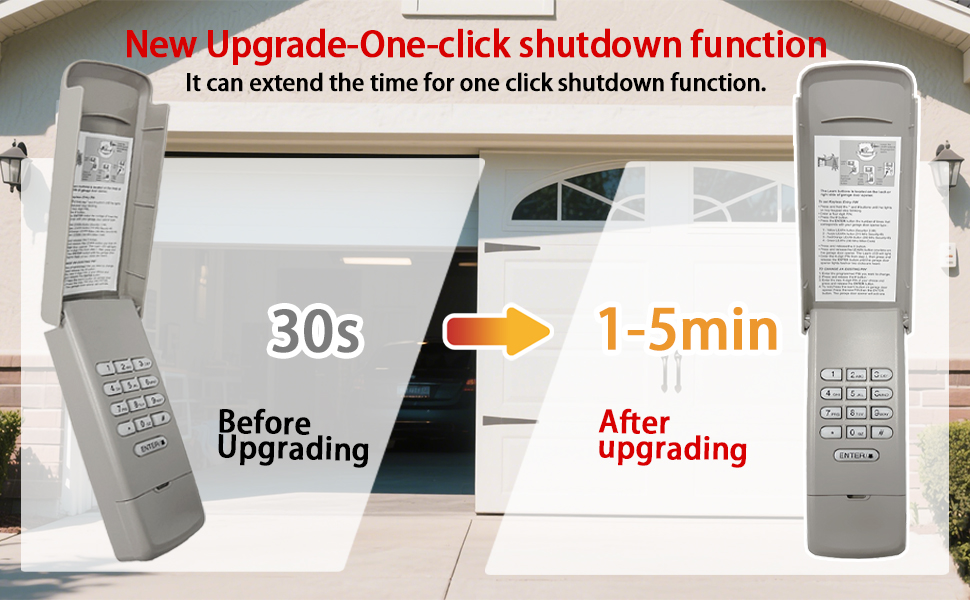 universal garage door opener keypad