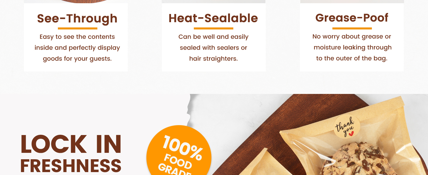 heat sealable cookie bags