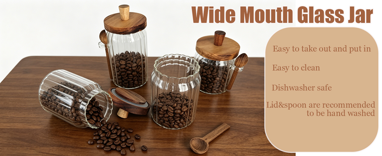 glass jars with lids for food