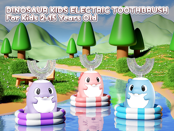 kids dinosaur u toothbrush