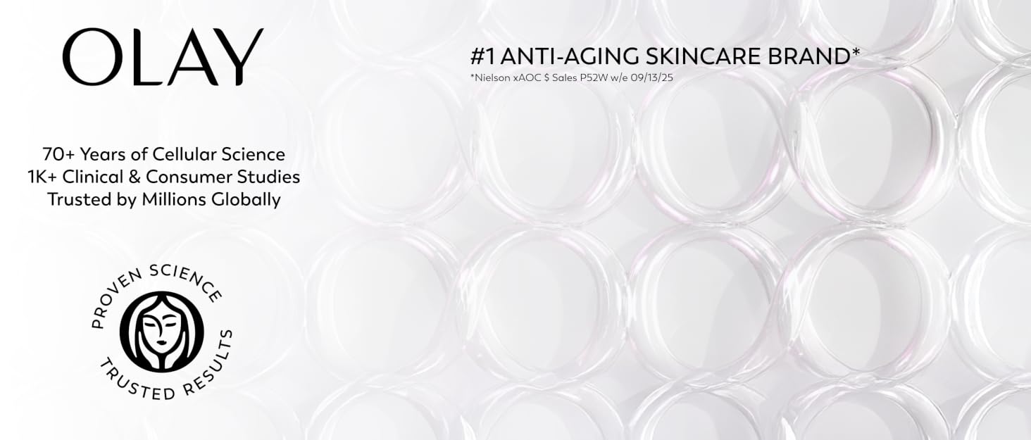 Olay - #1 Anti-AGING Skincare Brand - 70+ Years of Cellular Science, 1K+ Clinical & Consumer Studies