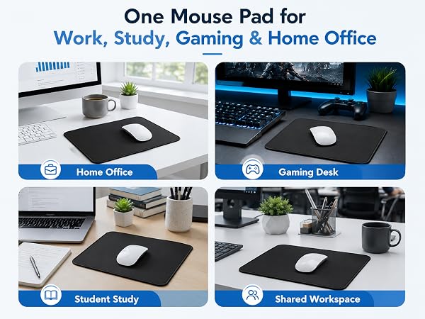 black mouse pad
