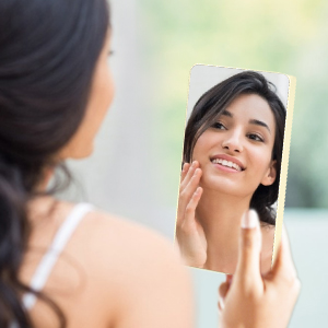 mirror clock for make up