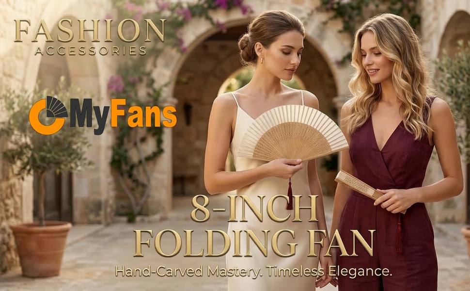 OMyFans hand fan for women foldable