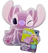 Disney Angel Stitch Premium Pre-Made Slime, 8 oz Glossy, Stretchy, Super Soft, Pink Slime, Stitch...