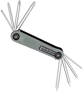 GDFYMI Folding Screwdriver Set, 8 in 1 Multitool, Universal Slotted Phillips Screwdriver, PH0-PH3...