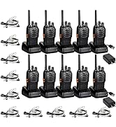 TIDRADIO Walkie Talkies for Adults Long Range, Frequency Copy, Rechargeable Two Way Radios with S...