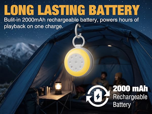 MEGATEK Portable Sound Machine with Long-lasting Battery
