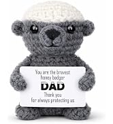 Handmade Crochet Honey Badger Decorative Ornament Gift (Dad)
