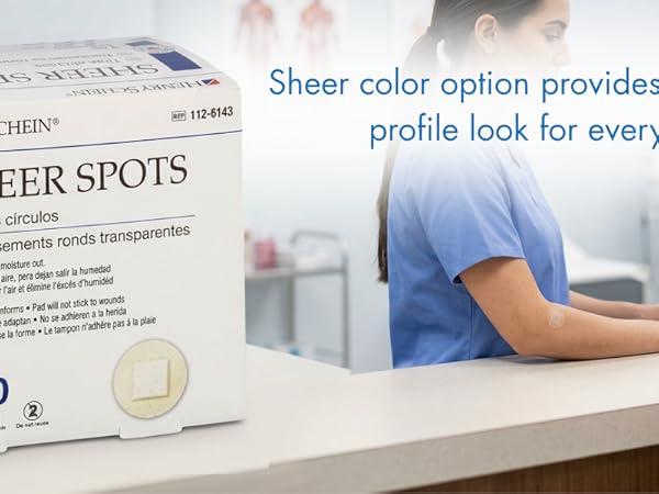 Sheer Color Available for discreet look