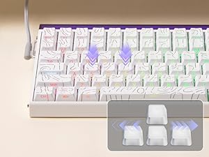 Hall Effect Keyboard with Neon RGB Light Box