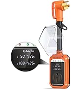 EyGde RV Surge Protector 50 Amp Waterproof Upgraded 50 Amp Surge Protectors for RV with Real Time...