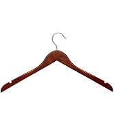 Honey-Can-Do Honey Can Do Cherry Wooden Shirt Hangers, 20-Pack HNG-09036 Natural