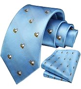 HISDERN Ties for Men Fun Animal Tie Handkerchief Business Classic Designer Mens Ties Novelty Neck...