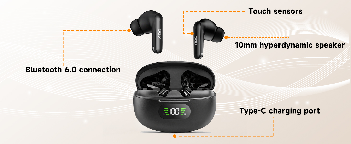 AOC ACT2525 Wireless Earbuds