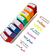 Teacher Stamps for Classroom Grading Self-Inking Stamp Set for Teachers Gifts with Motivational E...