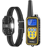 Heaflex Dog Training Collar with Remote, 3300ft Remote Dog Shock Collar, IPX7 Waterproof Recharge...