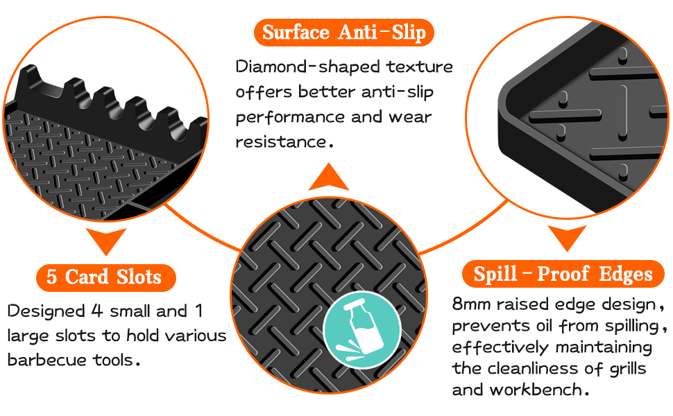 BBQ Grill Tools Mat