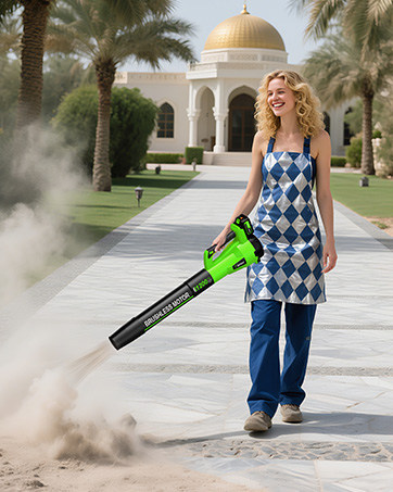 Tietoc Leaf Blower Cordless, 735CFM/200MPH Brushless Electric Leaf Blower