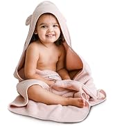 Natemia Hooded Baby Bath Towel - 100% Organic Cotton Baby Towels for Newborns, Toddlers, Boys, Gi...