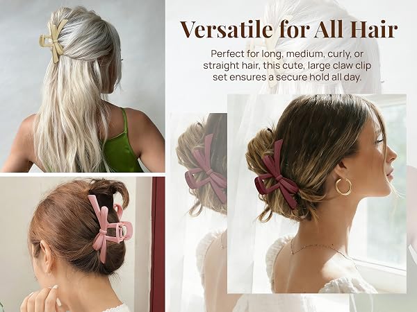 Cute Bow Claw Clip