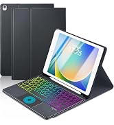 MePadKey Touchpad Keyboard Case for 9th /8th/7th Generation 10.2 inch/Pro 10.5/Air 3rd Gen, 7-Col...