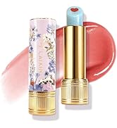 Tinted Lip Balm with Colorful Serum Core, CATKIN Cute 2-in-1 Coral Lip Balm Gloss, Moisturizing w...