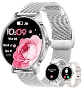Smart Watch for Women(Answer/Make Calls), 1.27" HD Screen Fitness Tracker with Heart Rate/Sleep M...