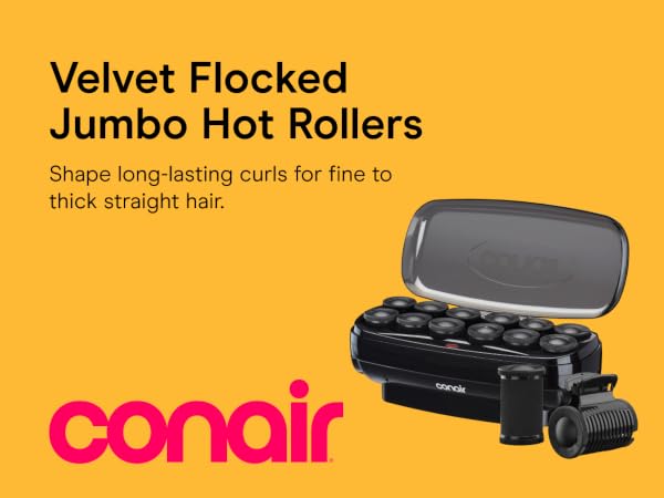 Velvet Flocked Jumbo Hot Rollers