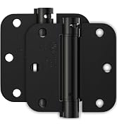Bubxo 2 Pack Self Closing Door Hinges, Spring Hinges Self Closing 3.5 Inch with 5/8'' Radius Corn...