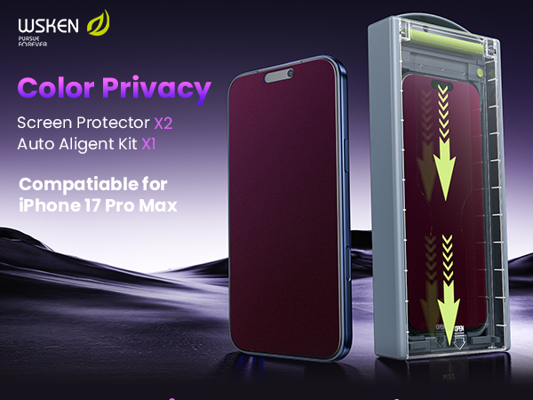 iphone 17 pro max privacy screen protector