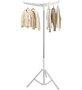 Quynhni Clothes Drying Rack,Dry Rack for Clothes 33-68 Inch Stainless Steel Heavy-Duty Tripod Bas...